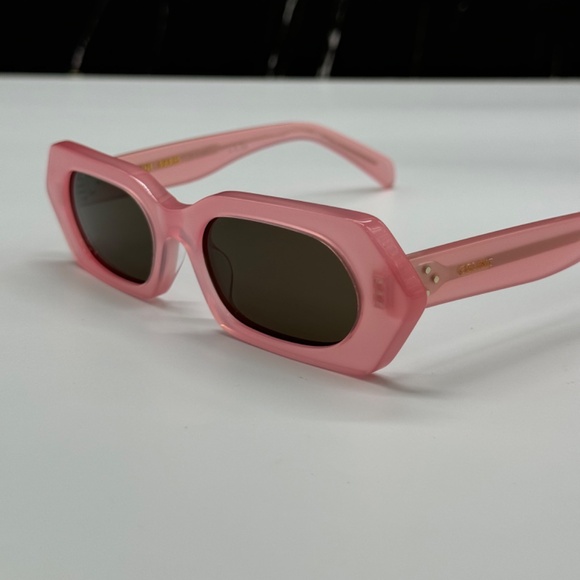 NEW CL40243I 72J CELINE PINK GREY GEOMETRIC WOMEN CELINE SUNGLASSES - Picture 6 of 12